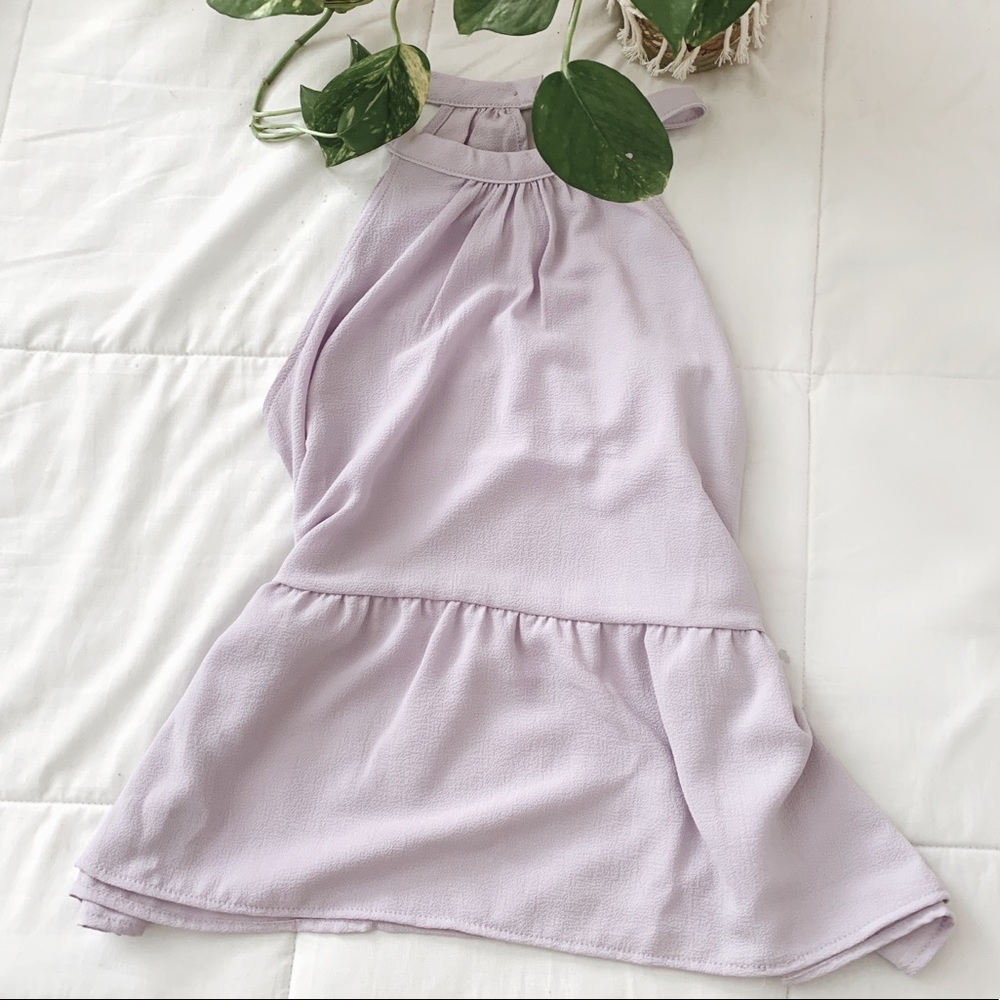 Lilac Halter Blouse